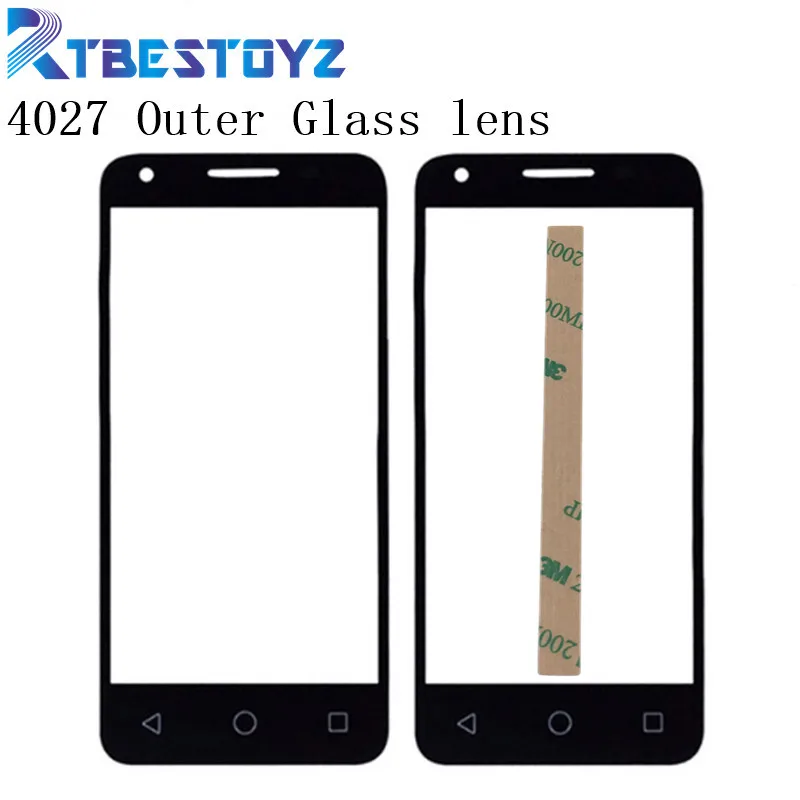 RTBESTOYZ для Alcatel One Touch Pixi 3 4 5 4027D 4027X 4027 A5017 5017E VF795 передняя внешняя стеклянная линза