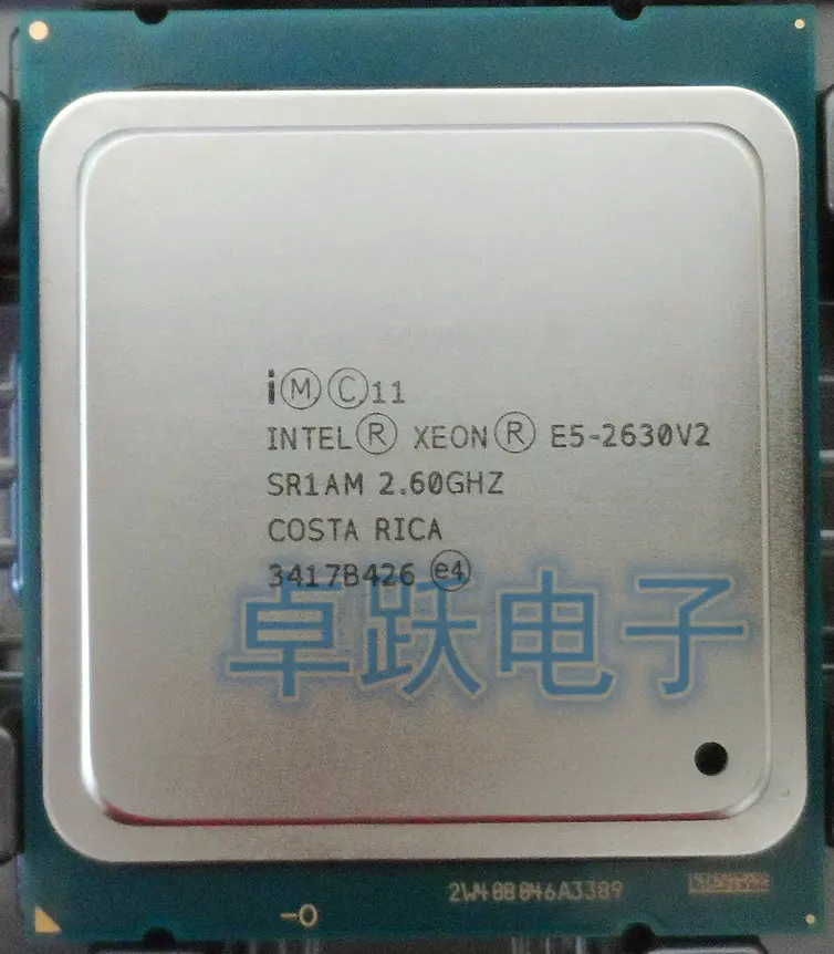 Оригинальный процессор Intel Xeon 2630 V2 E5 2 60 ГГц 6 ядер 15 Мб DDR3 1600 МГц FCLGA2011 TPD 80 Вт