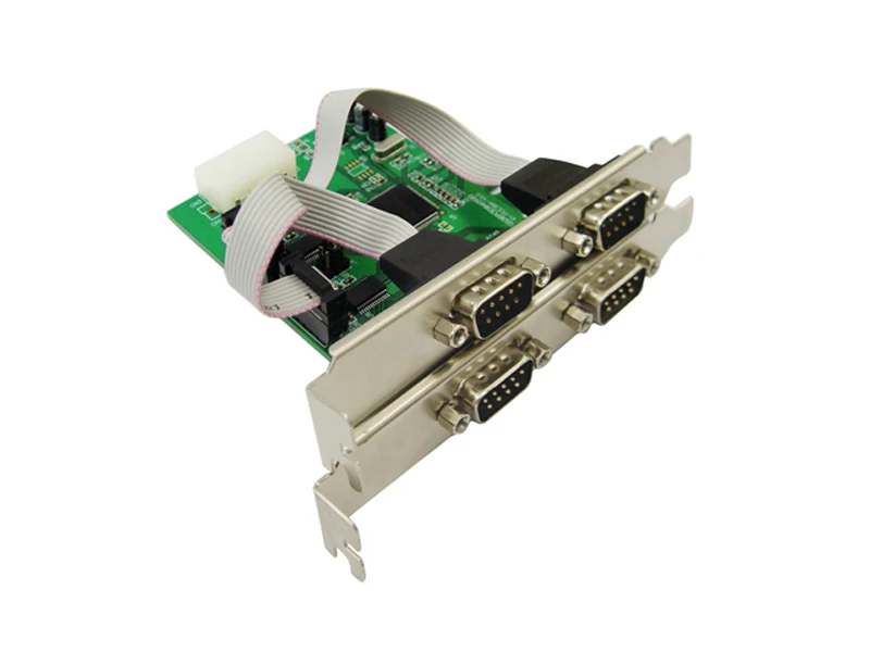 Бесплатная доставка PCIe PCI Express 4 последовательный порт RS232 COM DB9 настольные карты