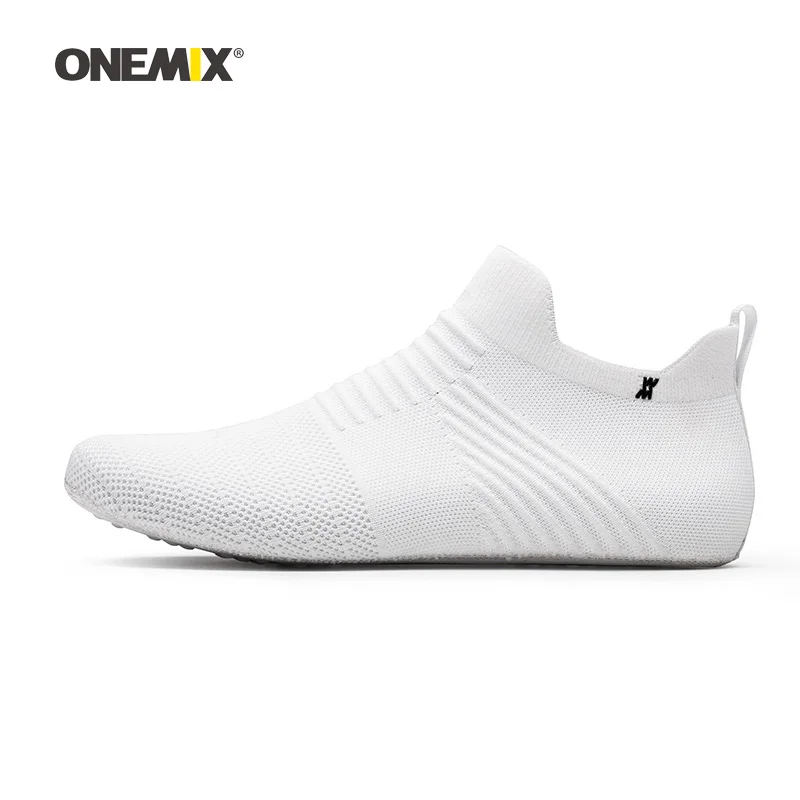 White C L Onemix мужские кроссовки для женщин, черные из микрофибры, дизайнерские кроссовки для бега, уличные спортивные носки для ходьбы, кроссовки - Цвет: White C L