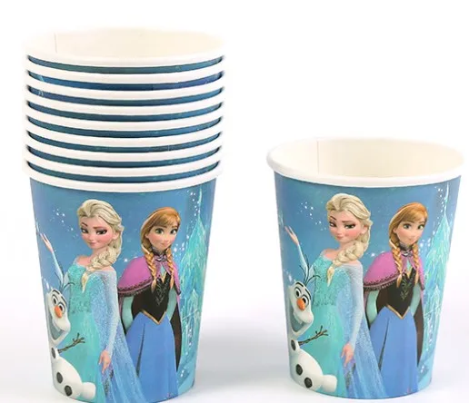 90 шт счастливого дня рождения Дети Дисней Холодное сердце Эльза Анна Девочка Душ