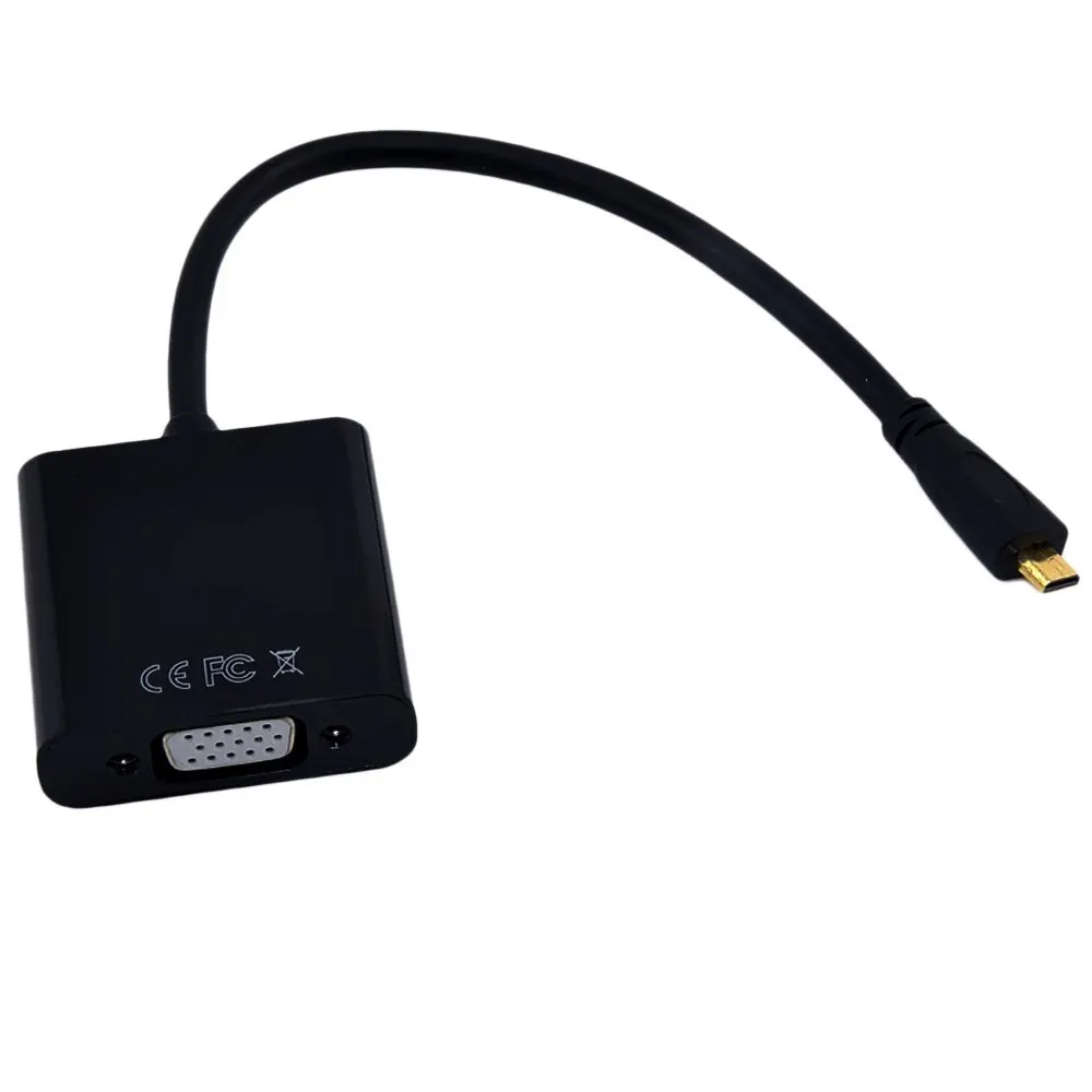 SCLS VGA Женский видеокабель адаптер для Micro HDMI вход выход оборудования ПК ноутбук