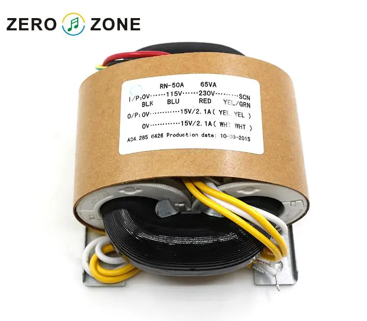 

ZEROZONE 65 Вт R-CORE трансформатор для аудио DAC/ PSU AC115V / 230V 15V + 15V
