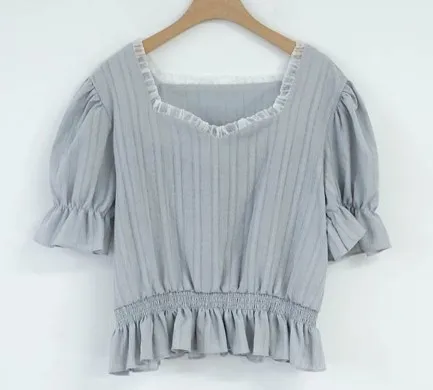 Новая белая рубашка femme Женские топы с коротким рукавом кружевная вышивкой