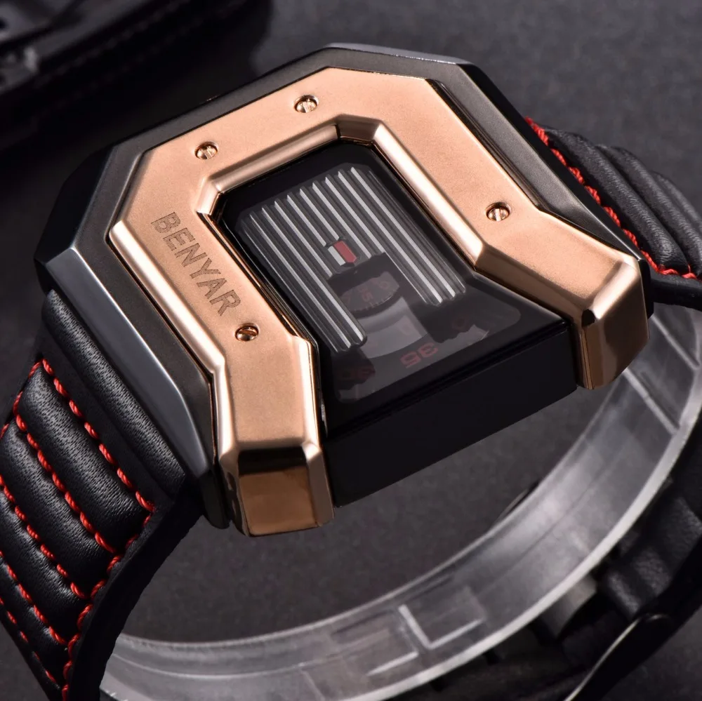 Часы reloj hombre мужские наручные креативные модные с кожаным ремешком без указателя