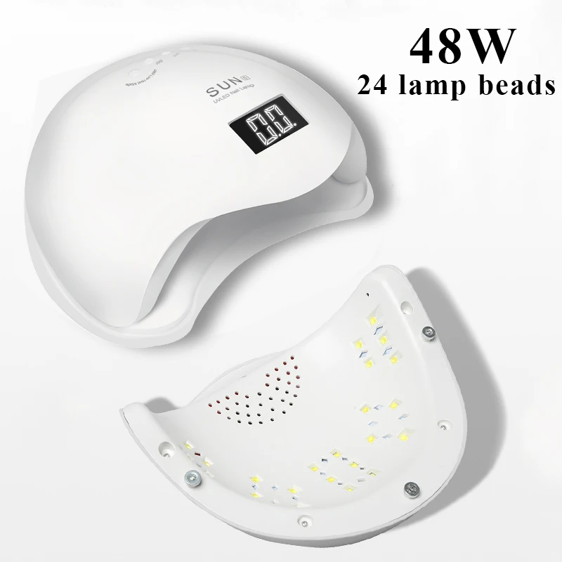Smart UV/LED Lamp Nail Dryer SUN54W Phototherapy Fingernail Toenail Gel Polish Curing Professional Manicure Pedicure | Красота и