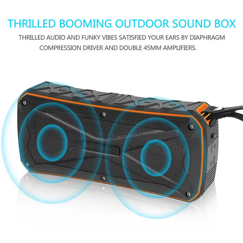 AABB S610 портативная Водонепроницаемая bluetooth колонка для альпинизма велосипедная