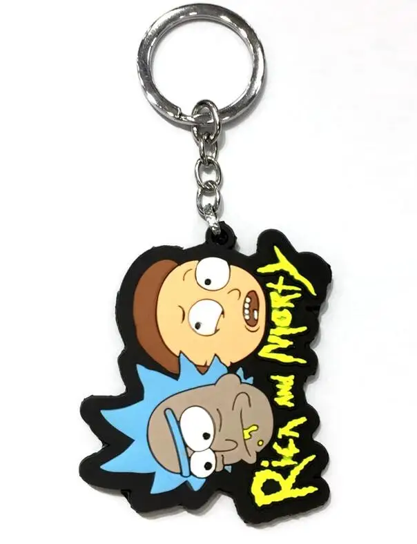 Модель коллекции Rick And Morty брелок с игрушкой Pickle Rick брелок для ключей фигурка Q Edition сумка брелок на подарок игрушка - Цвет: 2