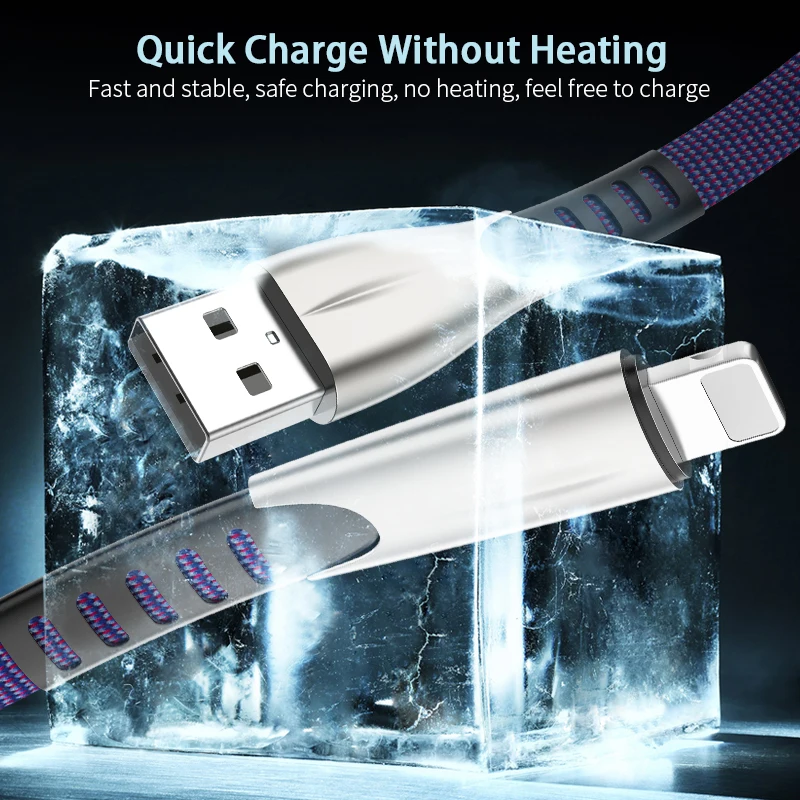 Coolreall 2.4A USB кабель для iPhone Xs Max Xr X 8 7 6 6s plus 5 5S iPad кабели для быстрой зарядки кабель для зарядки мобильного телефона