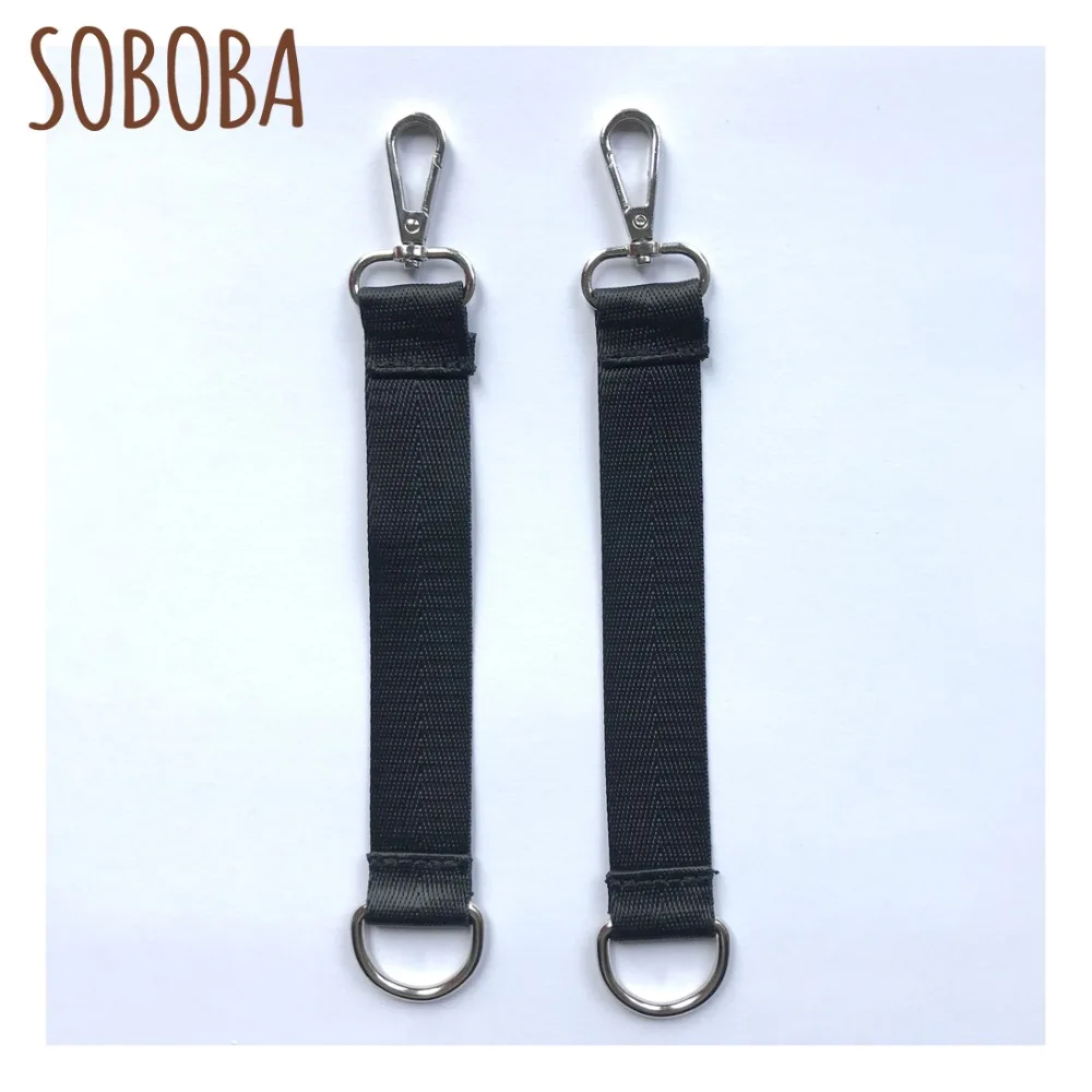 

Ремни для детской коляски 2 шт./лот черные, легко устанавливаются, высокое качество, подвесная сумка для подгузников, Черные Аксессуары для к...