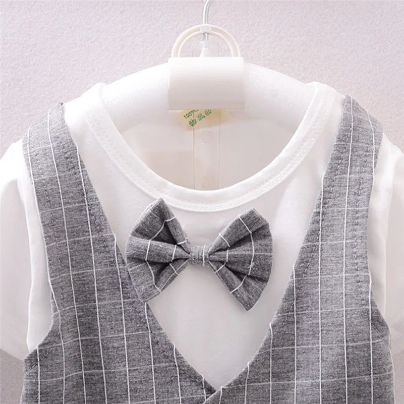 Лидер продаж 2017 года 1 комплект летне-весенней одежды для маленьких мальчиков