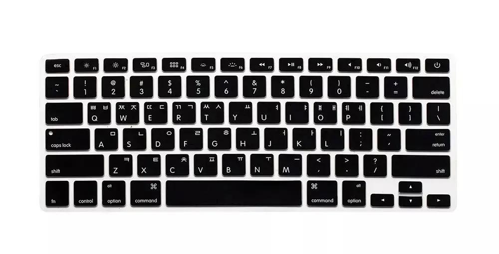Американский макет корейских букв алфавита наклейки на клавиатуру для Macbook Pro 13