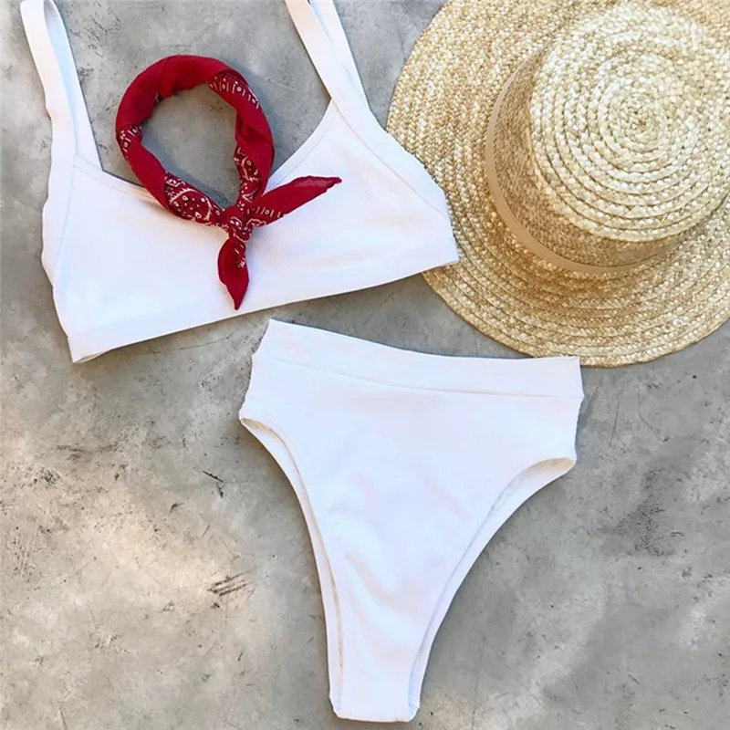 Для женщин push-up пляжный бюстгальтер с подкладкой комплект бикини купальный