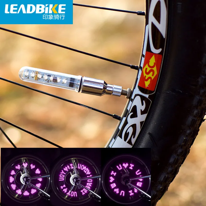 Leadbike 7 светодиодный Красочные велосипед светодиодная лампа на колесо