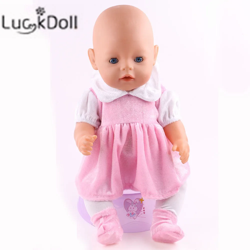 LUCKDOLL 5 цветов высококачественное праздничное платье для куклы 43 см или 18 дюймов