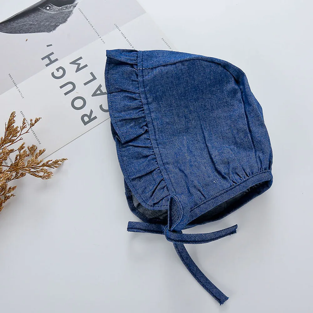 Newborn Baby Girl Long Sleeve Romper+Hat Bodysuit Outfits Denim Clothes | Детская одежда и обувь