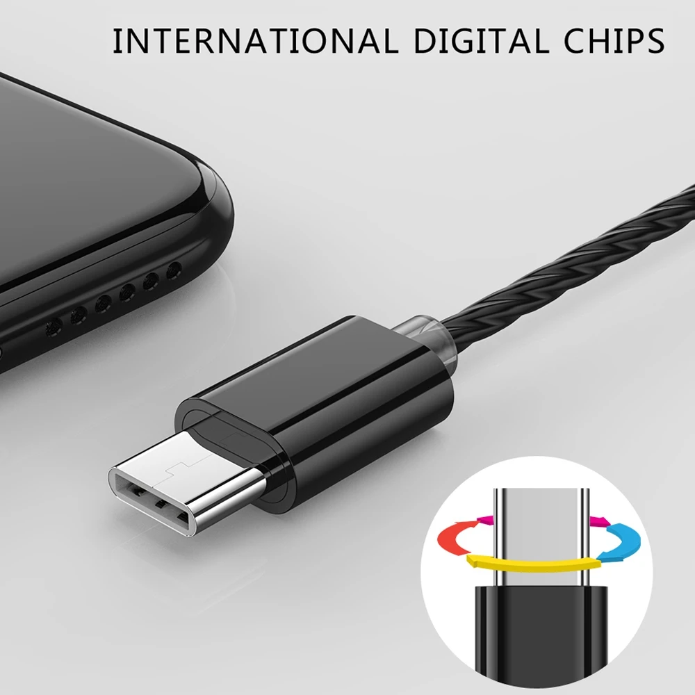 Наушники с разъемом USB Type C наушники вкладыши басами микрофоном и громкостью для