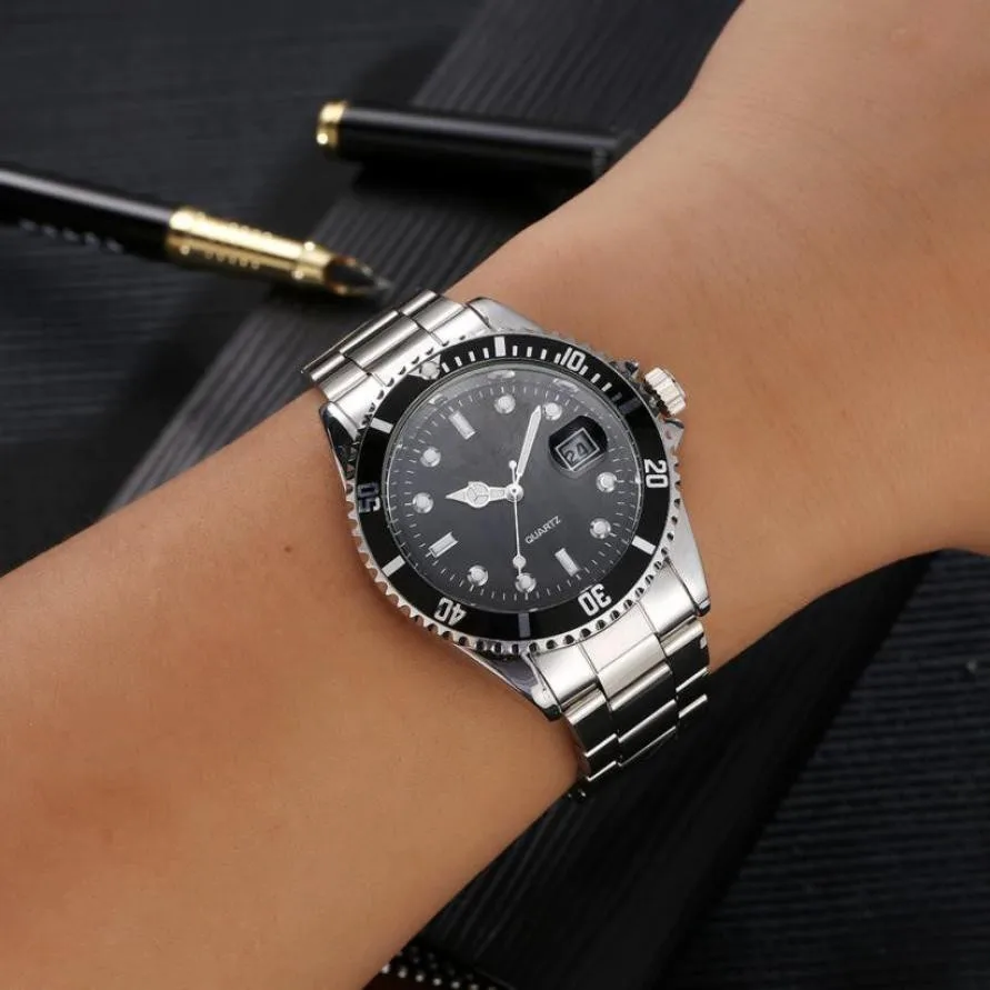 

Timezone#503 Luxury Genewa Mens Watch Stainless Steel Date Sport Quartz Analog Wrist Watch