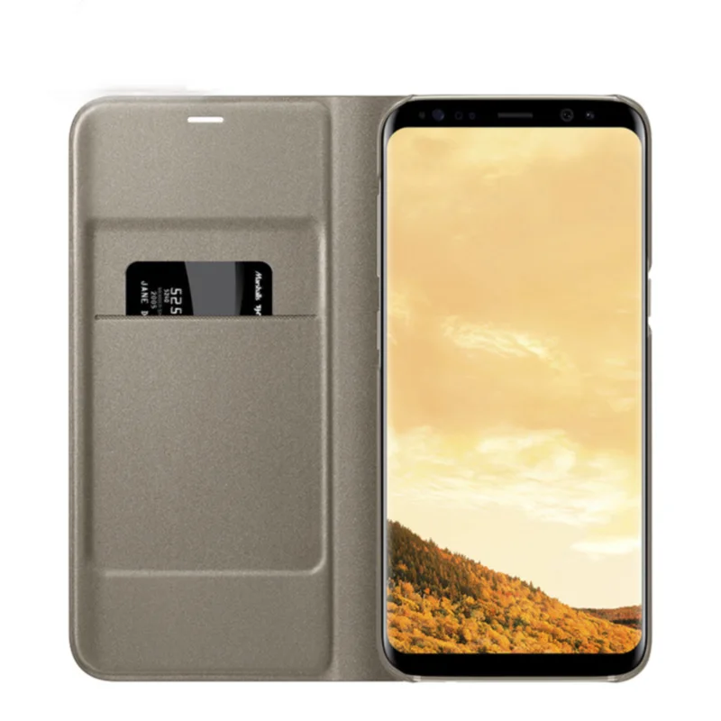 For Samsung S8 S 8 Plus LED View Cover Case 360 Wallet Flip Leather Cute Protective Shockproof Protection Luxury Back Cases | Чехлы для