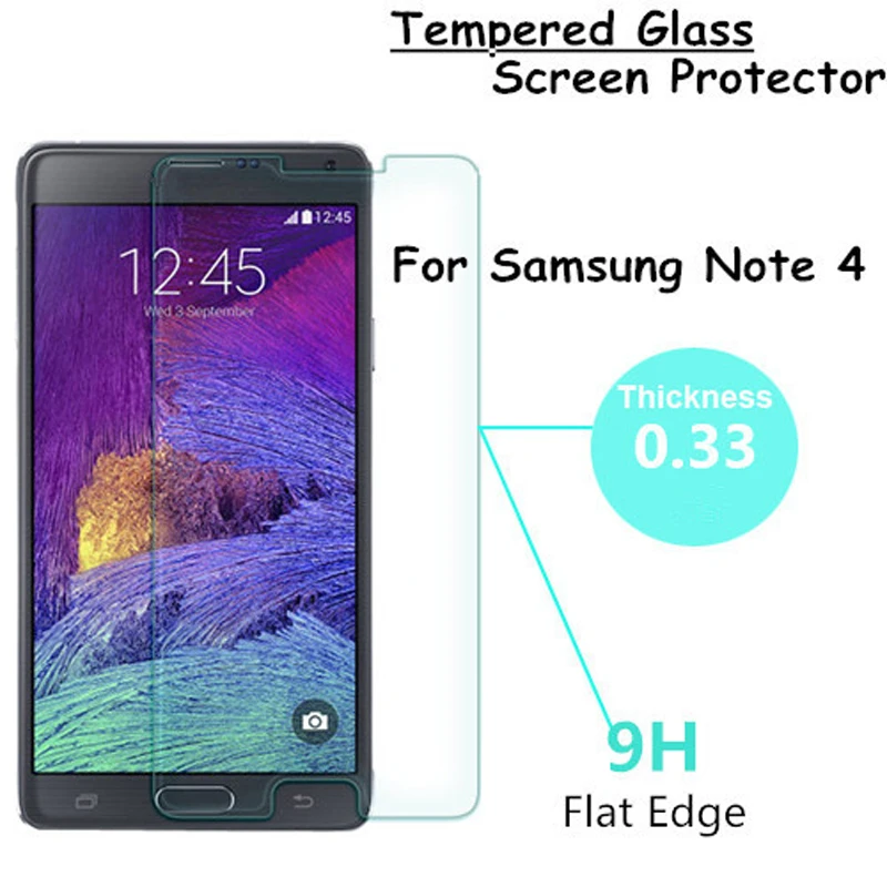Взрывозащищенное Закаленное стекло 0 3 мм HD для Samsung Galaxy Note 4 N9100 защитная пленка