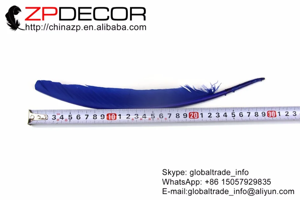 ZPDECOR 50 шт./лот 30 35 см (12 14 дюймов) красивые мягкие окрашенные королевские синие в