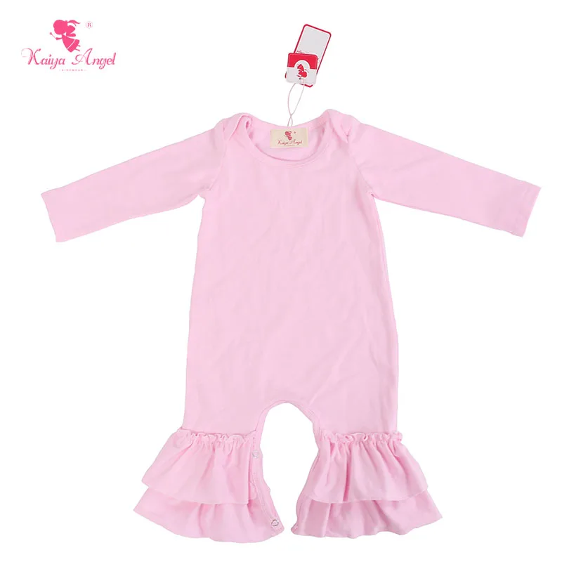 Kaiya Angel Baby Girl зимняя одежда светильник-Розовый Детский комбинезон с длинным