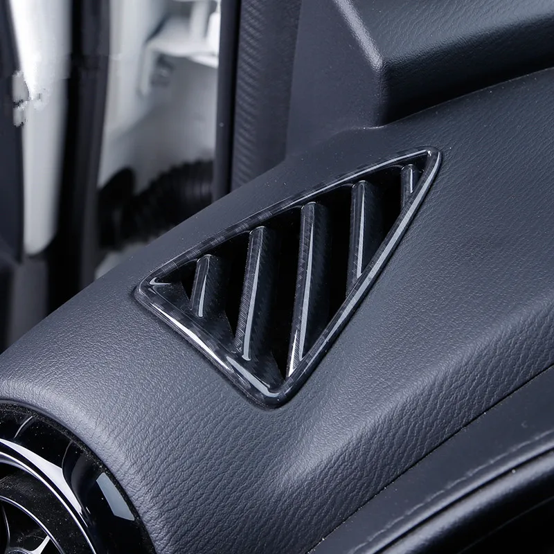 2 шт. приборной панели вентиляционное отверстие крышка ABS углеродного волокна