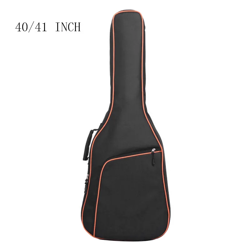 40 41INCH ORANGE 38/39 40/41 дюймов 1680D ткань Оксфорд Чехол для гитары сумка с двойными ремешками мягкий водонепроницаемый рюкзак 10 мм из хлопка - Цвет: 40 41INCH ORANGE