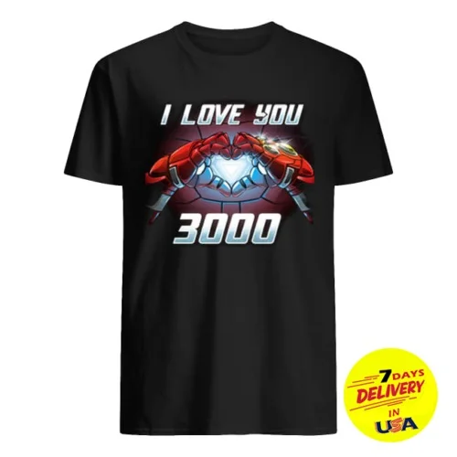Железный человек I Love You 3000 рубашка Мститель эндгейм Легенда Никогда не умрёт День