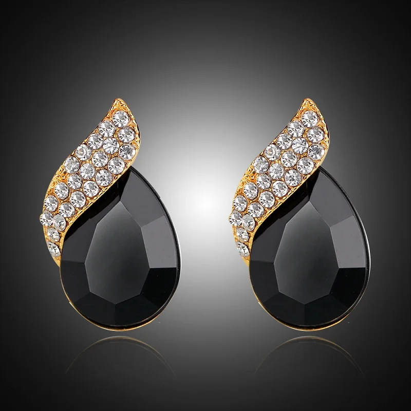 Fashion Creativity Water Drops Shape Crystal Design Stud Earrings Birthday Party Exquisite Gifts Jewelry Accessories | Украшения и