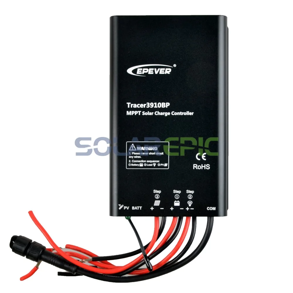 

Epever 15A MPPT Solar Charge Controller 12V/24V Waterproof Regulator TracerBP Lithium Battery MPPT Controller 60V/100V PV Input