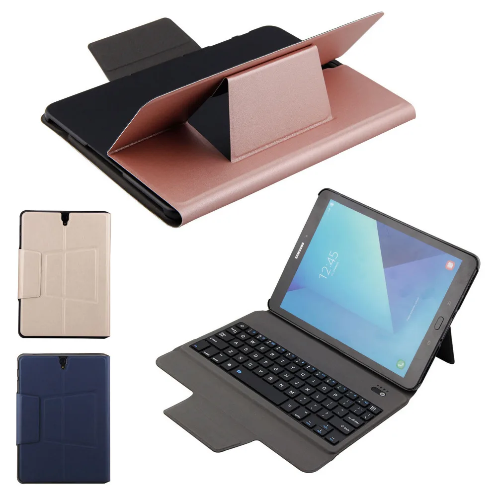 Ультра тонкий русский/испанский/иврит беспроводной Bluetooth клавиатура Стенд