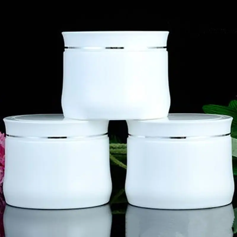 

150g Threaded Jar, White Cosmetic Container 150g White Double PP High-end Cream Pot Makeup Sample Jar Packaging Bottle F20171042