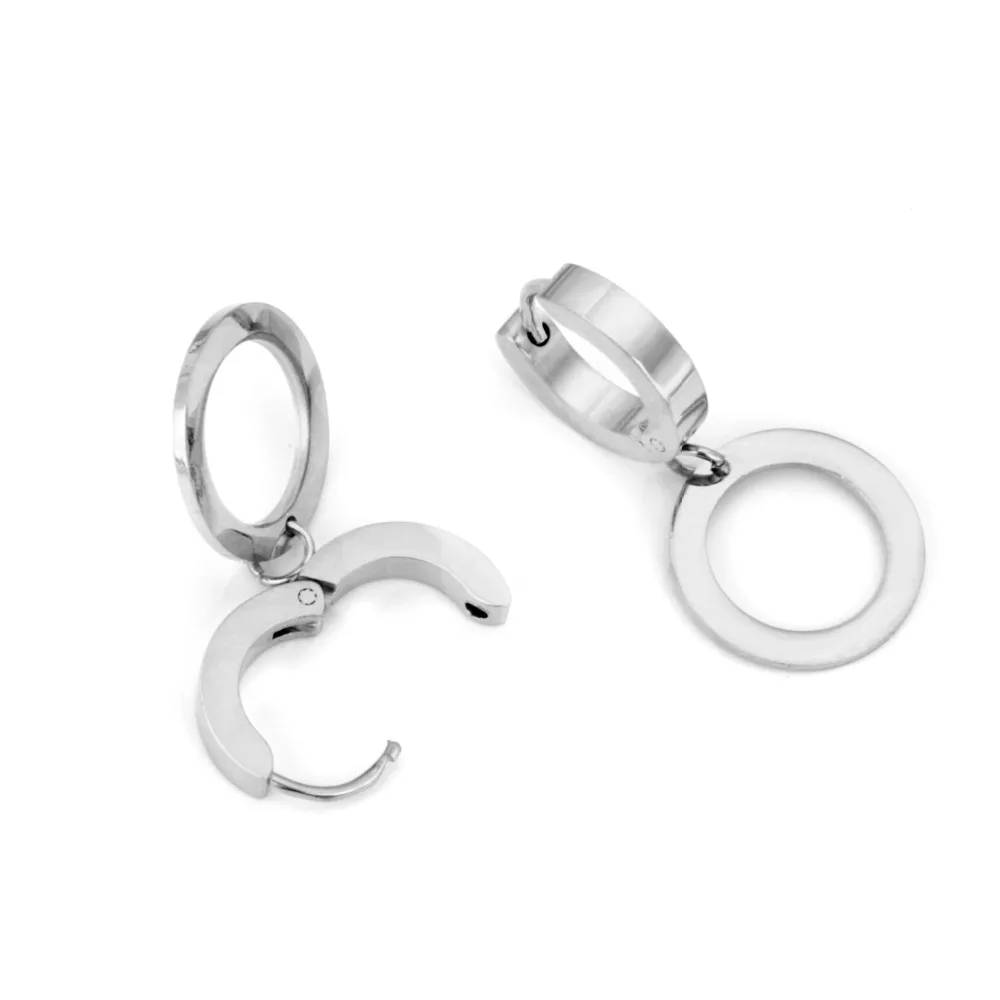 Роскошные круглые серьги кольца класса ci из нержавеющей стали модные ювелирные