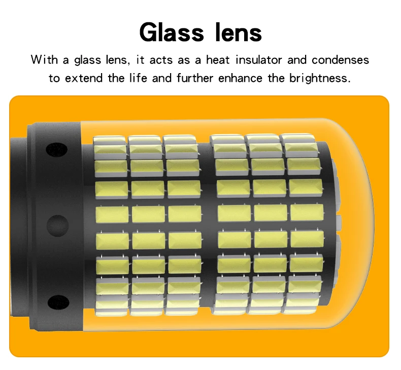 1 шт T20 светодиодный 7440 W21W W21/5 W светодиодный лампы 144smd CanBus 1156 P21W светодиодный BA15S PY21W BAU15S 1157 BAY15D лампа для поворота света