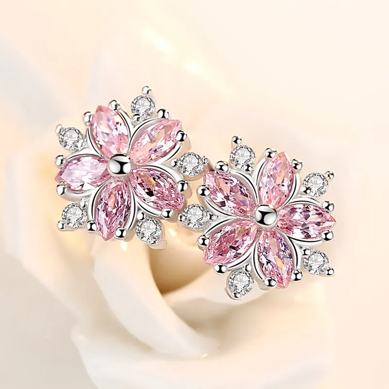 Женские серьги из серебра 925 пробы с фианитом Украшения и аксессуары