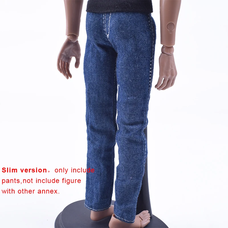 Фигурные игрушки Масштаб 1/6 ZYTOYS мужские синие джинсы тонкая версия с эффектом