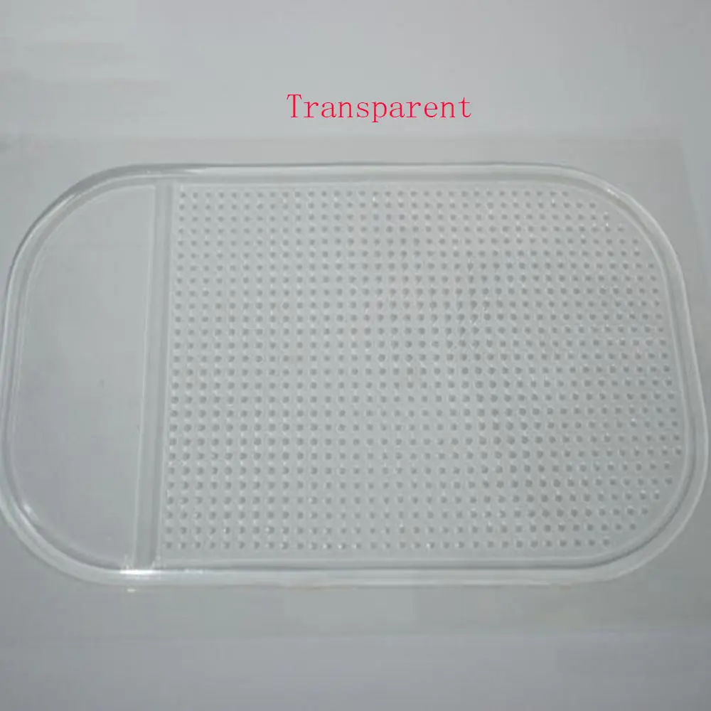 Transparent BBQ@ FUKA 1x Универсальный Липкий Коврик Противоскользящий коврик гелевый Автомобильный держатель для сотового телефона прозрачный цветной автомобильный аксессуар - Название цвета: Transparent
