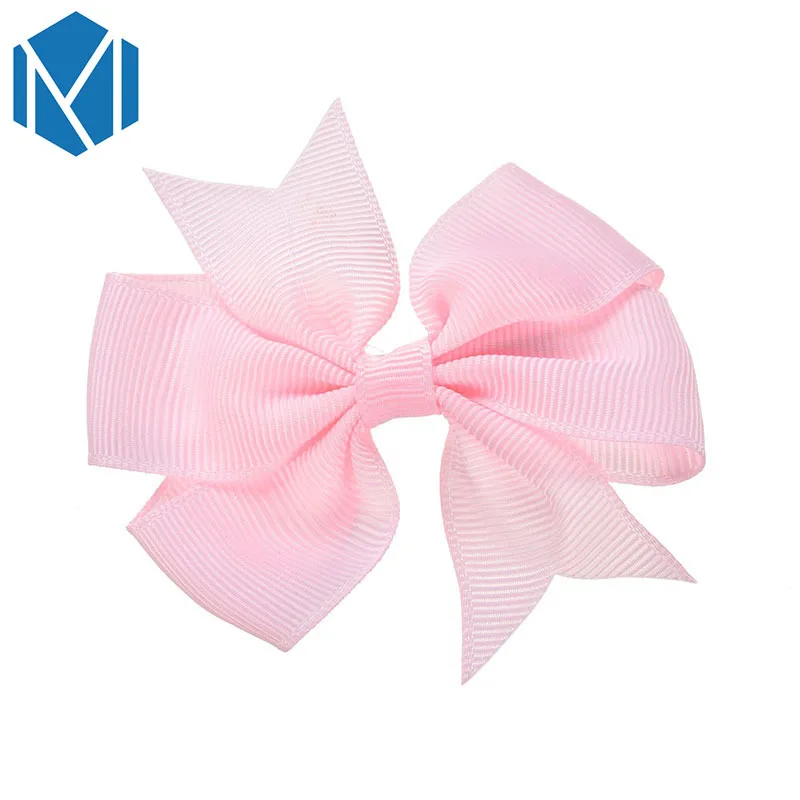 40 шт./компл. 3 дюймов с бантиком из ленты для Заколки волос маленьких девочек Милые