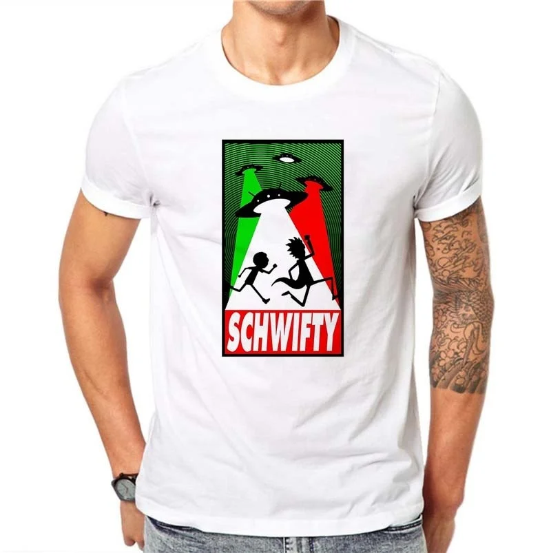 Rick and Morty Funny T-shirts Men T Shirts Summer Tshirt Short Sleeve White Shirt Casual Tee | Мужская одежда