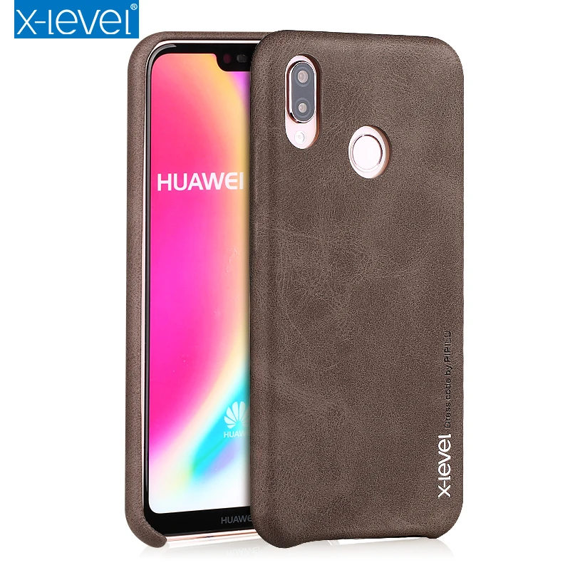 Huawei nova 3E чехол X Level винтажный из искусственной кожи защитный кожаный