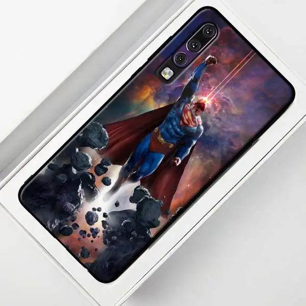 Черный чехол с логотипом Marvel СУПЕРМЕНА для huawei P30 20 Pro P10 P20 P30 Lite mate 10 20 Lite P Smart Plus чехол - Цвет: 009