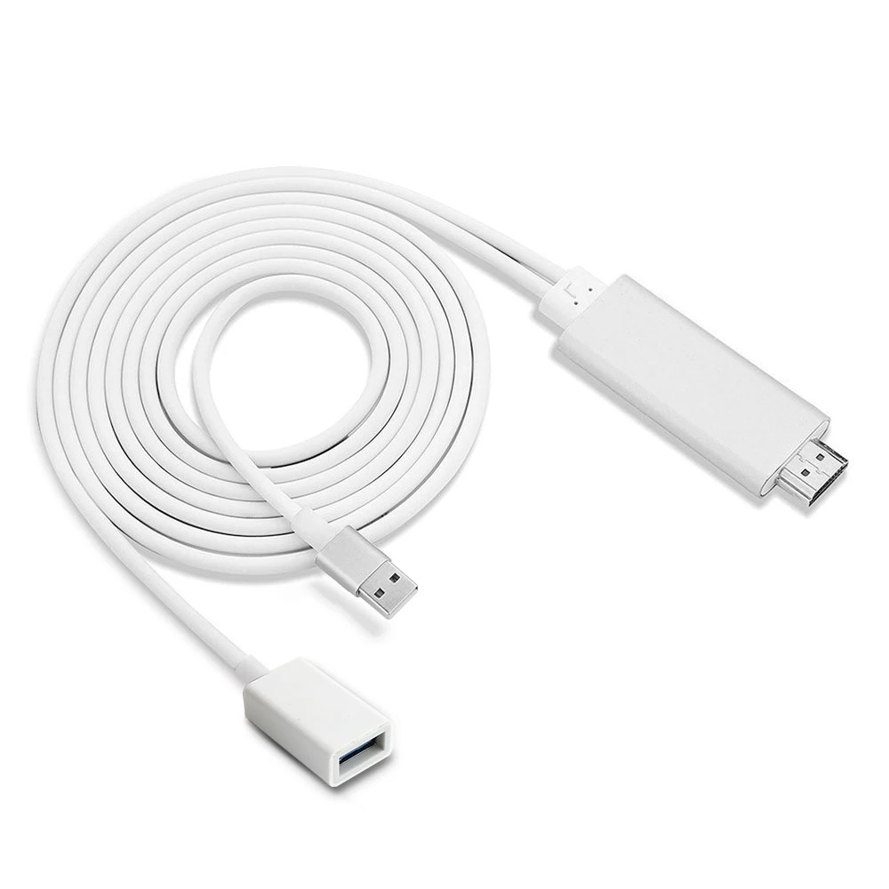 HDMI ТВ карта кабель Поддержка AirMirror Airplay только для Apple IOS iPhone iPad iPod (кабель Lightning не