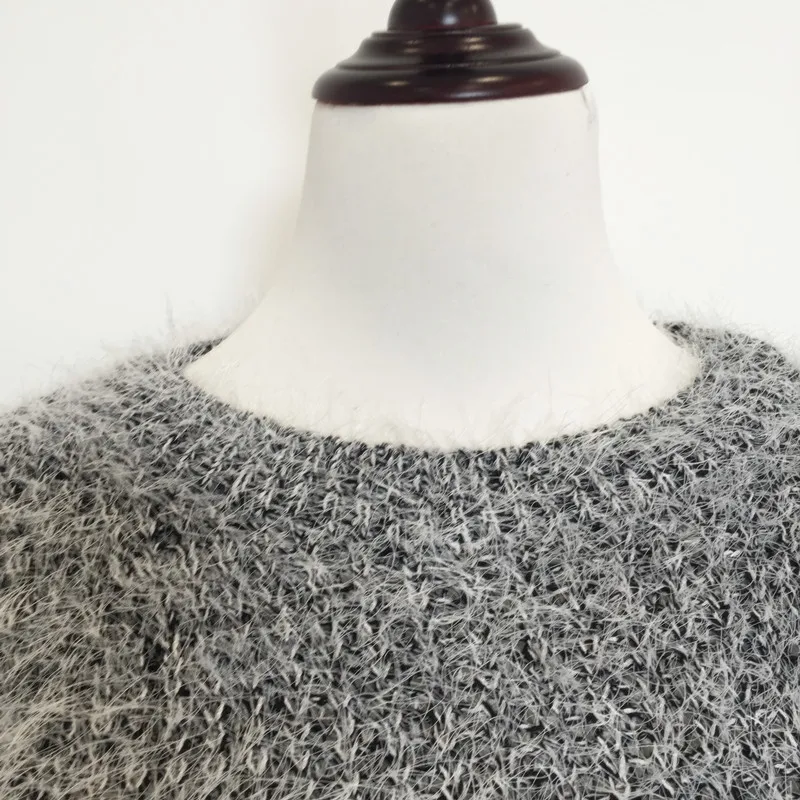 

Women Fashion Autumn Winter Warm Mohair O-Neck Women Pullover Long Sleeve Casual Loose Sweater Knitted Tops