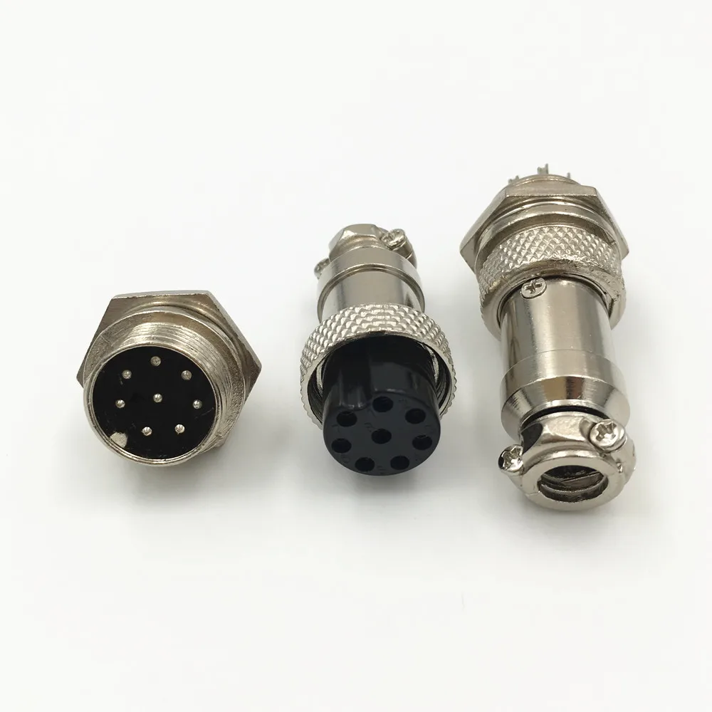 5 компл. GX16 8 Pin XLR 16 мм штекер и гнездо адаптер шасси крепление разъем авиационный
