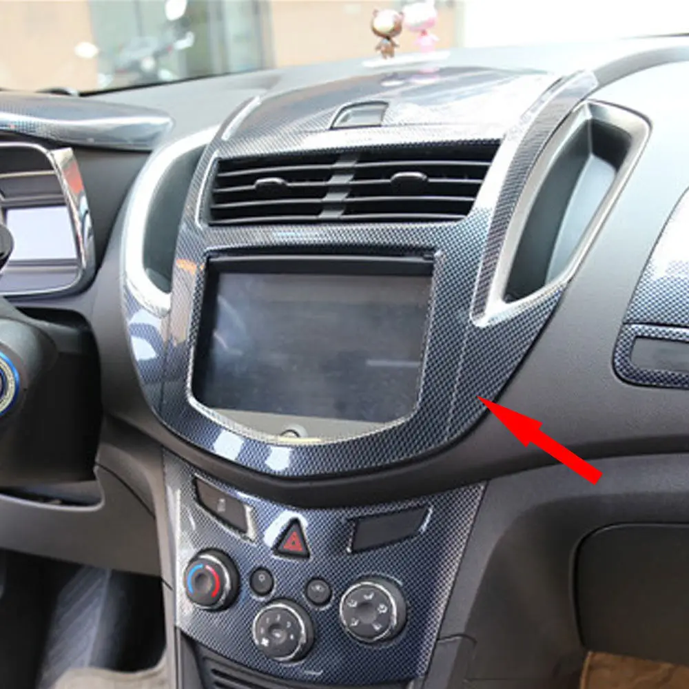 Для Chevrolet Trax 2014 2015 2016 1 шт. ABS пластик консоль центр приборной панели накладка из