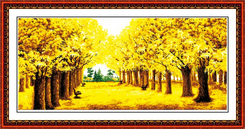 Joy Sunday F006 (1) (2) (3) (4) F095 разбогатеют украшения для дома 14 карат 11 прошитая Золотая