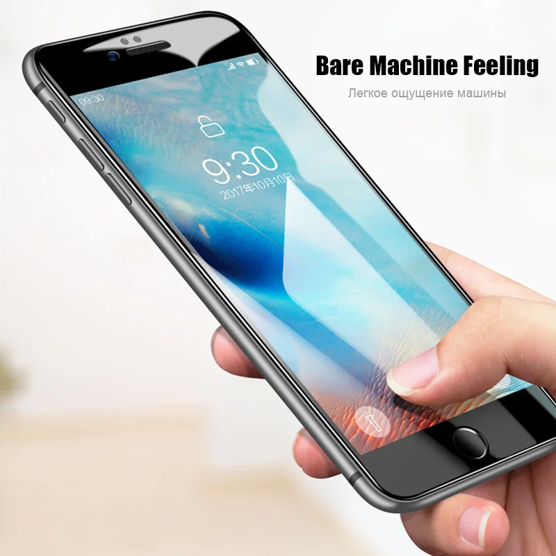 Закаленное стекло 9D для iPhone 7 8 6 6s защита экрана с полным покрытием защитное X XS MAX XR