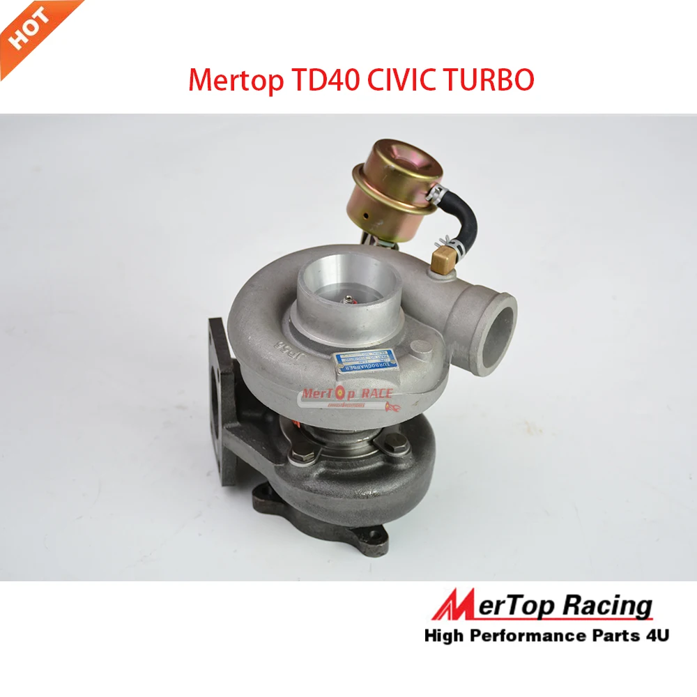 Турбокомпрессор Mertop T25 TD40 CIVI * RACING TURBINERACING для D15 D16. 0 66 AR 76 TRIM 420 + HP|turbo d15|d16 turboupgrade |