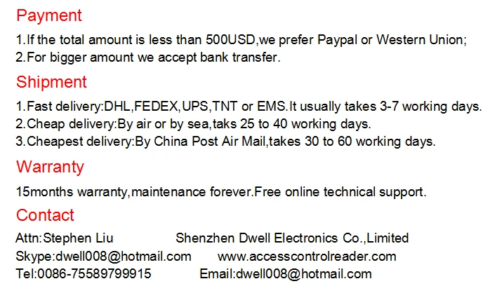 DWE CC RF RFID считыватель карт 13,56 МГц mf wiegand 26 металлический корпус водонепроницаемый IP68 для системы контроля доступа 002N